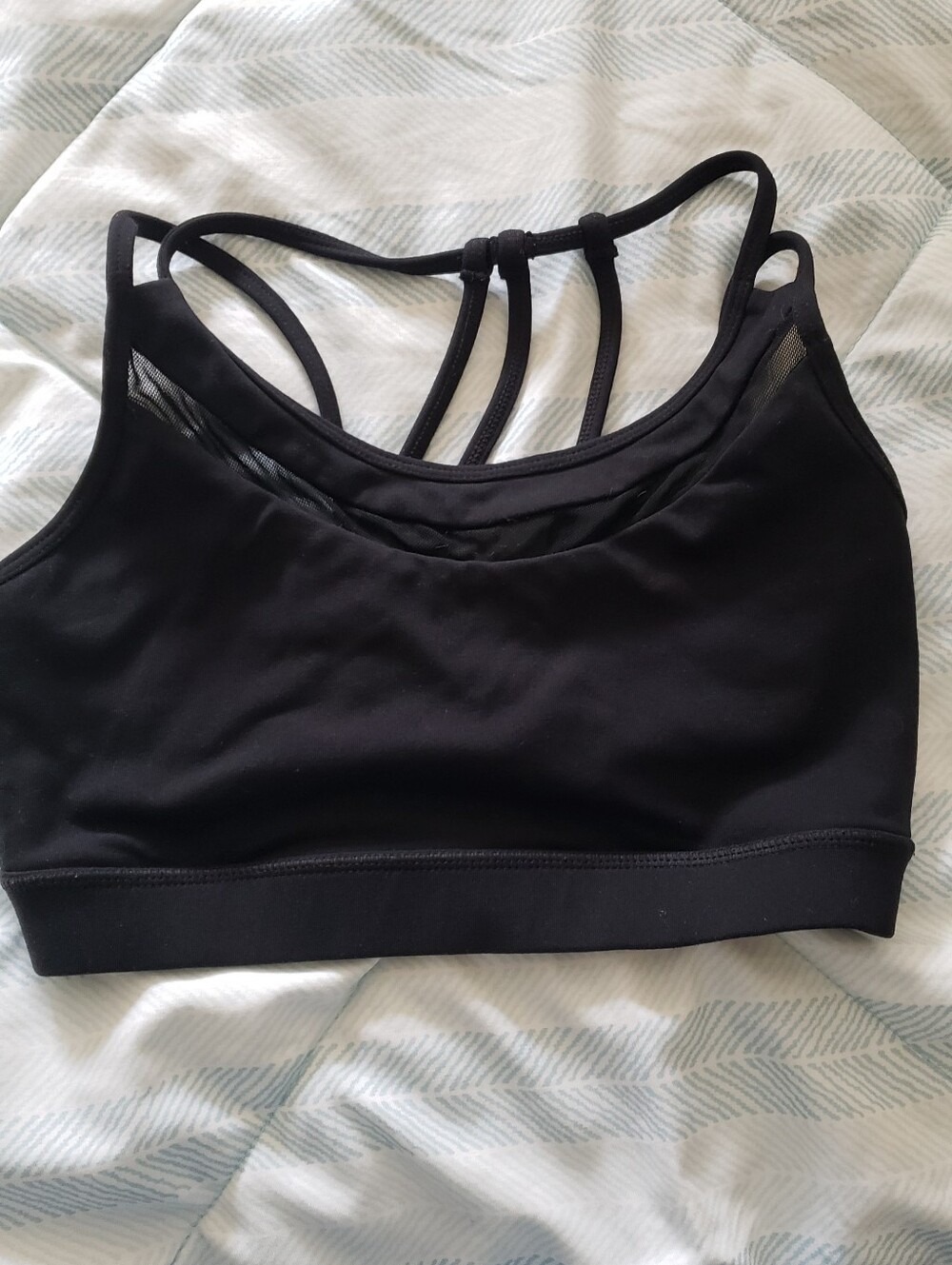 Black Strappy Sports Bralette - Women Intimates & Sleepwear